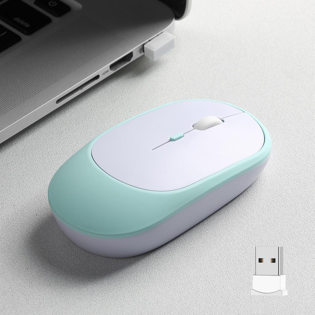 Rechargeable Wireless Mouse Dual Modes Bluetooth-compatible 2.4G USB Ergonomic Mice For Laptop Pad Tablet Macbook Mause