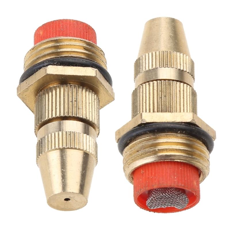 1/2" Brass Atomizing Spray Fitting Connector Misting Nozzle Filter Garden Irrigation Mounting Water Sprinkler Nozzle