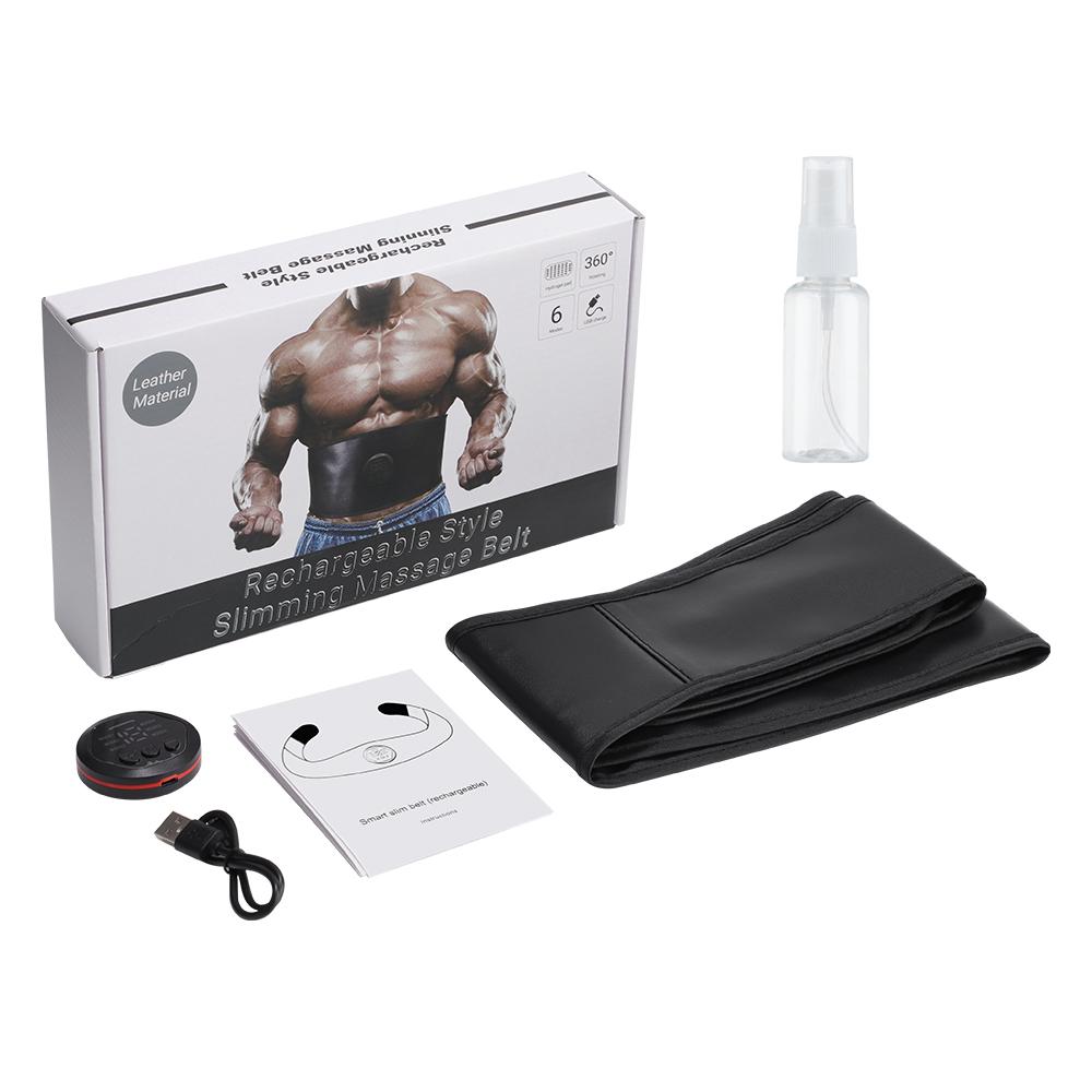 EMS Waist Abdominal Trainer Belt Muscle Stimulator Abs Muscle Toner Display Fat Burn Body Slimming Weight Loss Fitness Massage