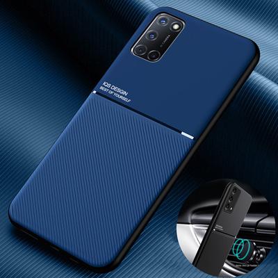 Per OPPO A74 4G Custodia magnetica per auto Supporto in silicone Cover posteriore per OPPO A74 CHP2219 OPPOA74 A 74 4G Custodia in pelle opaca per telefono