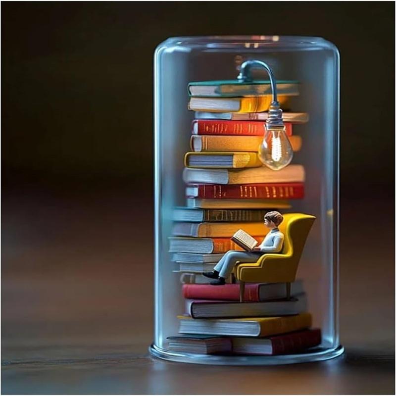 Leselampen Nachtlichter Buchlampe Skulpturen Mädchen, Junge Geburtstagsgeschenk Schlafzimmerdekoration Innenbeleuchtung Schlafzimmer Leselicht