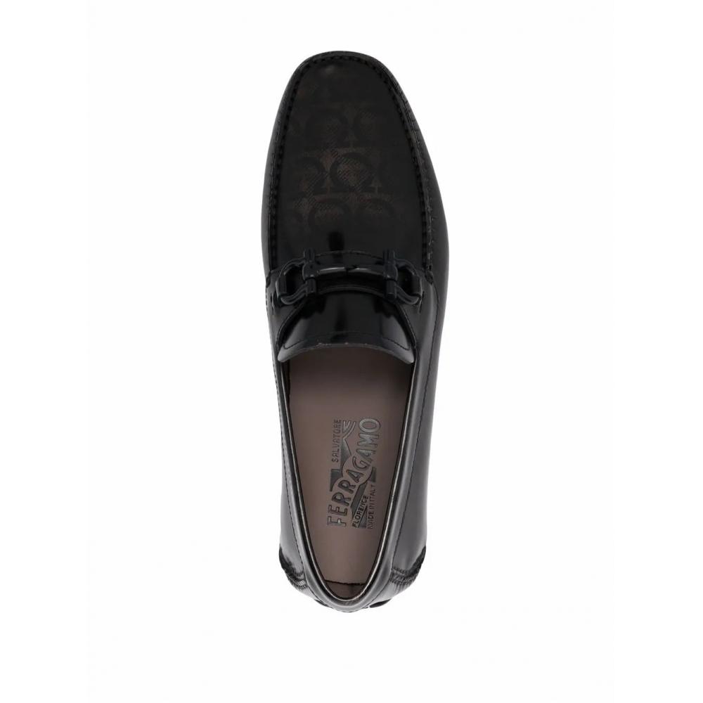 Salvatore Ferragamo Ferragamo Paris Leather Loafers Brown