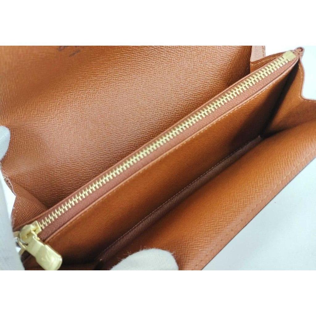Used Louis Vuitton Monogram Portefeuille Sarah long wallet unused with box