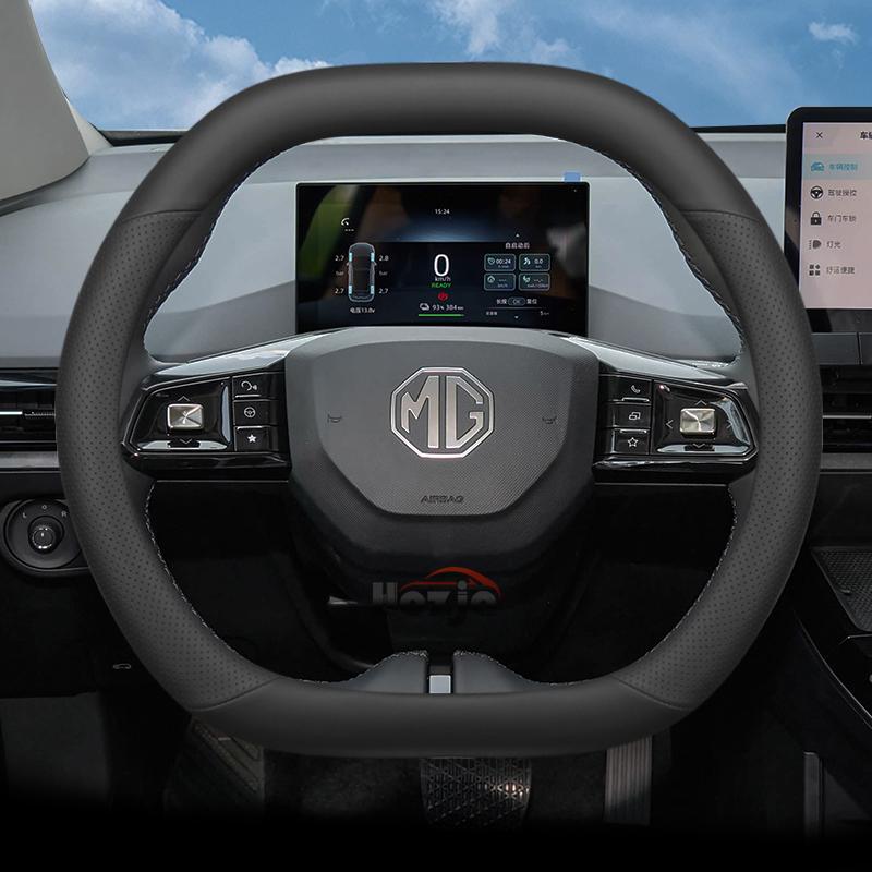 Coprivolante in Pelle per Auto per MG 4 7 ONE HS EHS ZS ES5 GT PHEV Ibrido Lusso 2024 2025 2026 Accessori