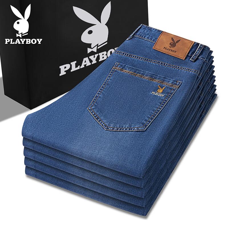 

Мужские джинсы PLAYBOY из смесовой ткани тенсел, свободные, прямые 29
