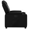 Recliner Chair Artificial Leather Black