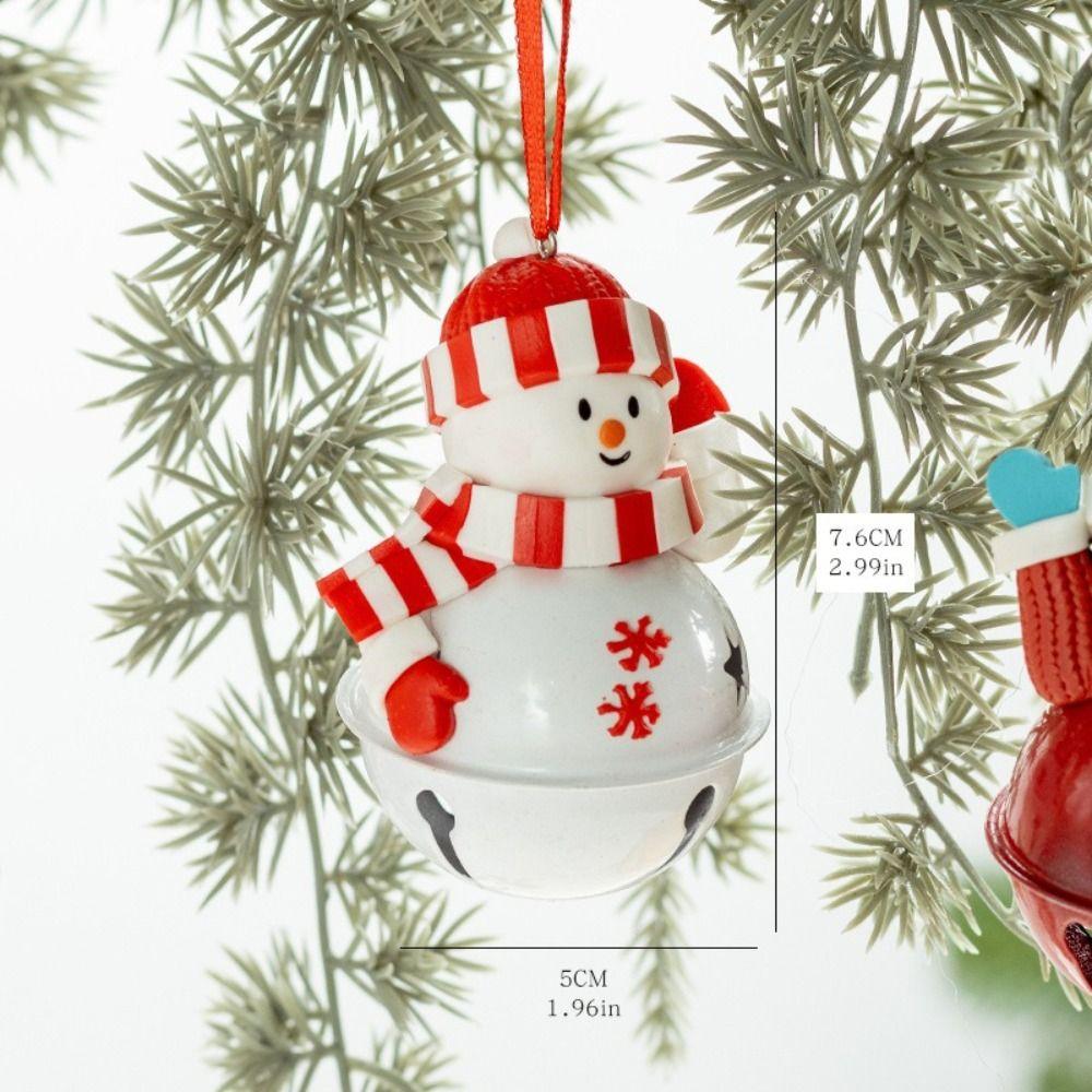 Cute Design Christmas Tree Hanging Bells Santa Claus Xmas Decor Cartoon Snowman Pendant  Festival
