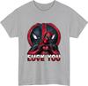 Deadpool Love Fck You Tshirt Marvel Comics Antihero Funny Sarcastic Gift Top