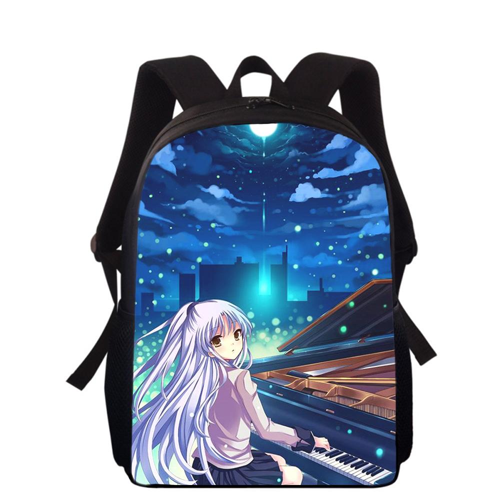 Angel Beats Tachibana Kanade 16" 3D Print Kids Backpack Primary School Bags for Boys Girls Back Pack Students School Book Bags