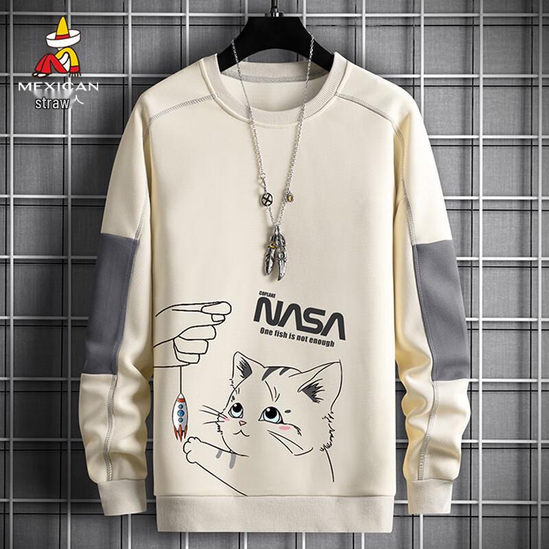 

MEXICAN Men s Cartoon/Logo Print Long Sleeve Sweatshirt 2XL