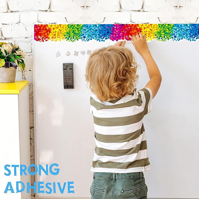 32 Colors 18M Self Adhesive Border Classroom Decors Border Trim Sticker Colorful Dot Trim Border Bulletin Board Border Trim