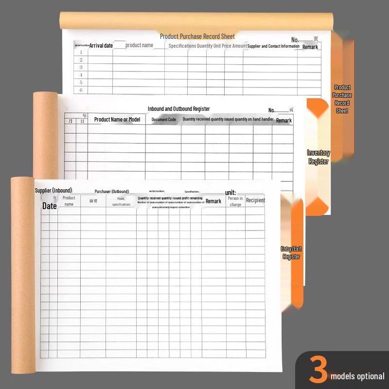 

Новичок Бесплатная доставка: Ежемесячный доход и кассовый журнал Inventory Ledger + Register