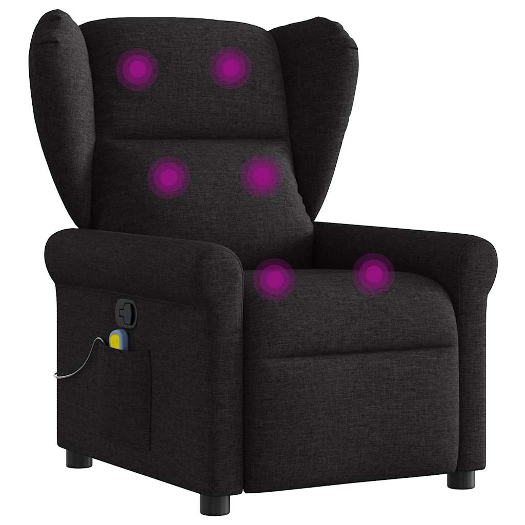 Cadeira de Massagem Tecido Preto