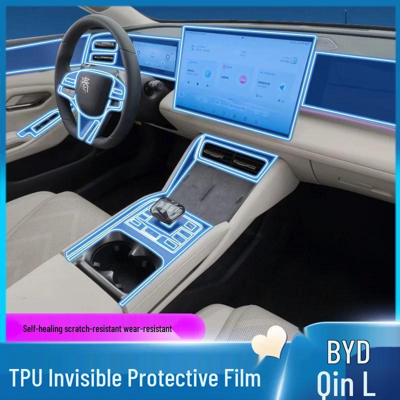 BYD Qin L-Dmi Dashboard & Screen Protective Film for Interior Modification