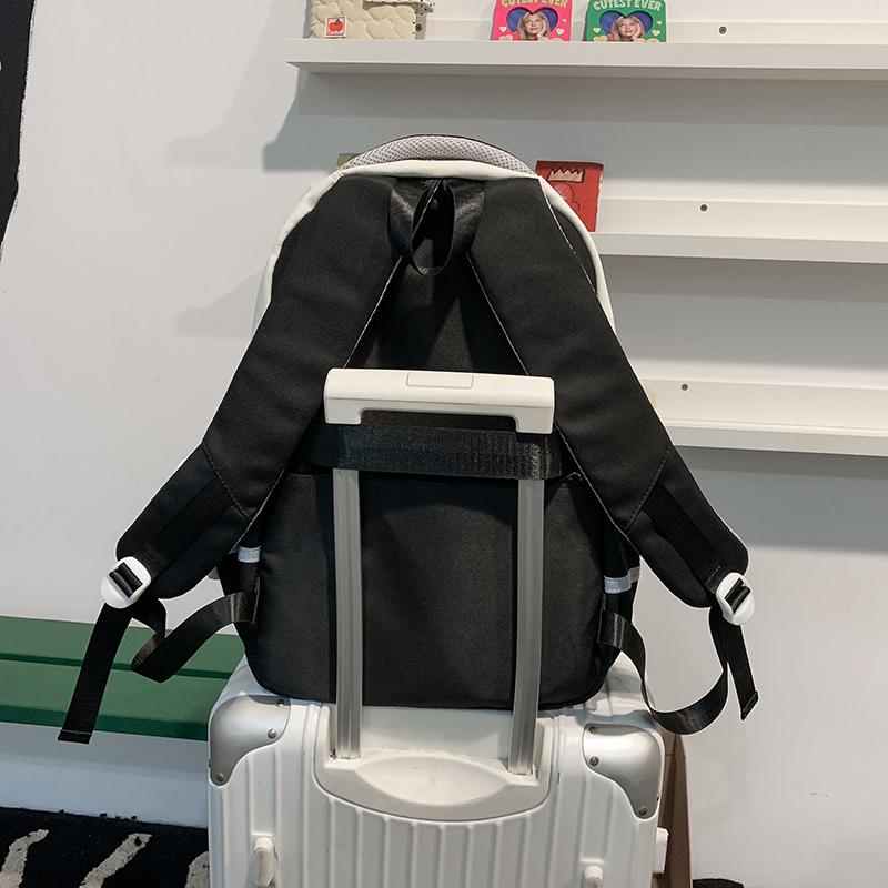 Colorblock Studenten Schultasche Damen Reise Rucksack