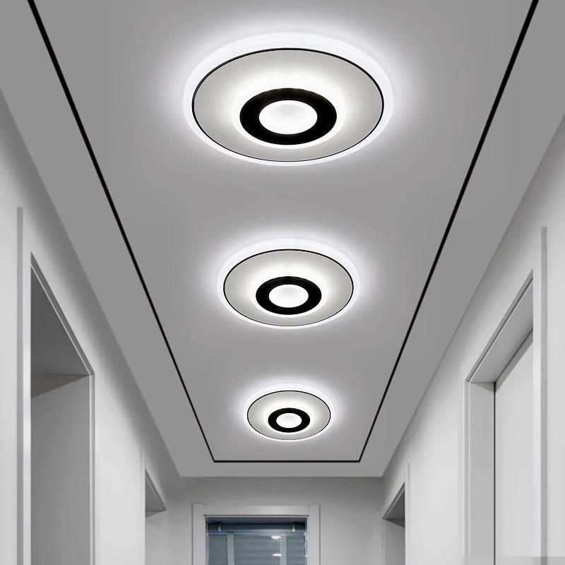 LED Ceiling Light for Hallway, Entrance, or Balcony - Round Surface Mounted Design