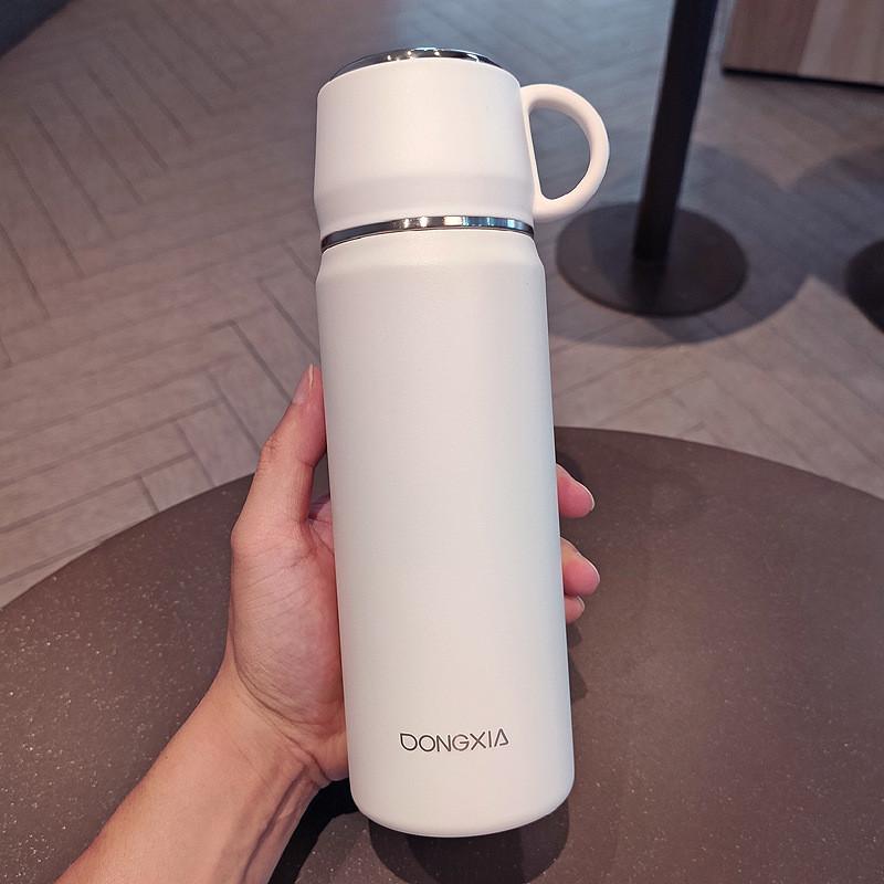 

Stainless Steel Insulated Travel Mug With Handle For Office And Outdoors белый