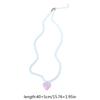 Colorful Acrylic Beads Heart Choker Necklace Bohemian Simple Love Charm Statement Short Necklaces Clavicle Chain Jewelry