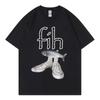 2025 New Style Hot Sale Fih Shoes Graphic T Shirts Misspelled Fish Meme T-shirts Men Women Casual Fashion Short Sleeve T-shirt
