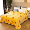 Throw Blanket Cartoon Pattern Thickened Air Conditioning Blanket for Home Bedroom Office Travel