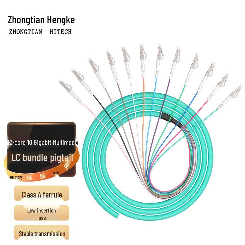 Zhongtianhengke 12-Core Fiber Optic Bundled Pigtail