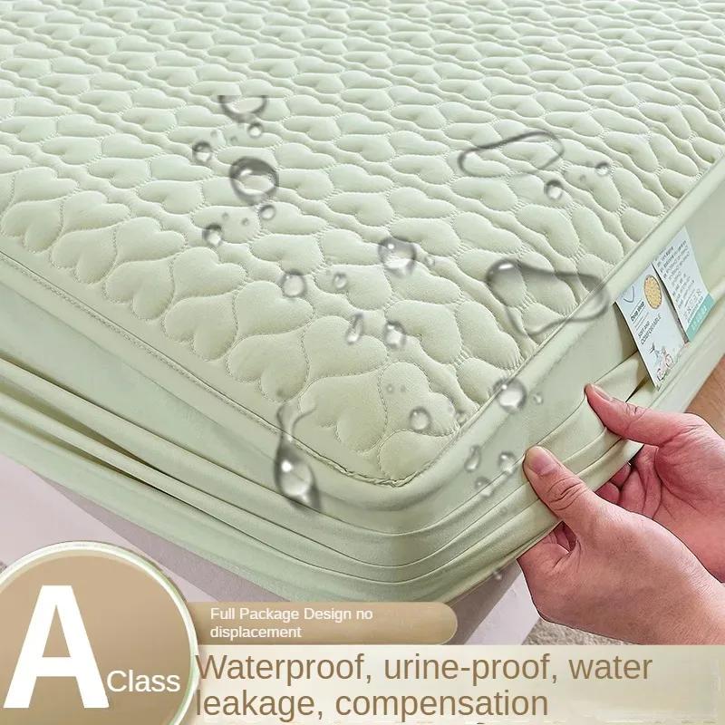 New Class a Waterproof Quilted Fitted Sheet Three-Piece Antibacterial Septate Mattress Protective Cover