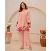 Beautiful Embroidery Kurta Pant Cord Set Indian Women Party Wear Kurta Set Dress