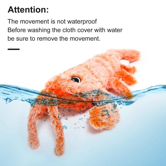 

Yousheng Floppy Lobster Pet Toy Интерактивные плюшевые игрушки для кошек Движущиеся прыгающие игрушки для щенков Игрушки для жевания для кошек и собак Чистка зубов красный