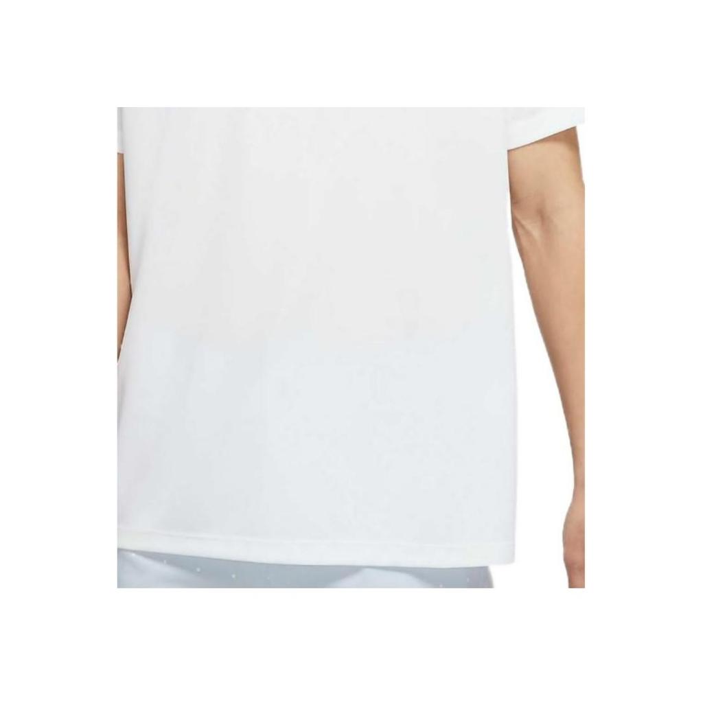 Nike Dri-Fit Victory Solid Logo Print Quick-Dry Breathable Short Sleeve Polo Men Tops White DH0823-100