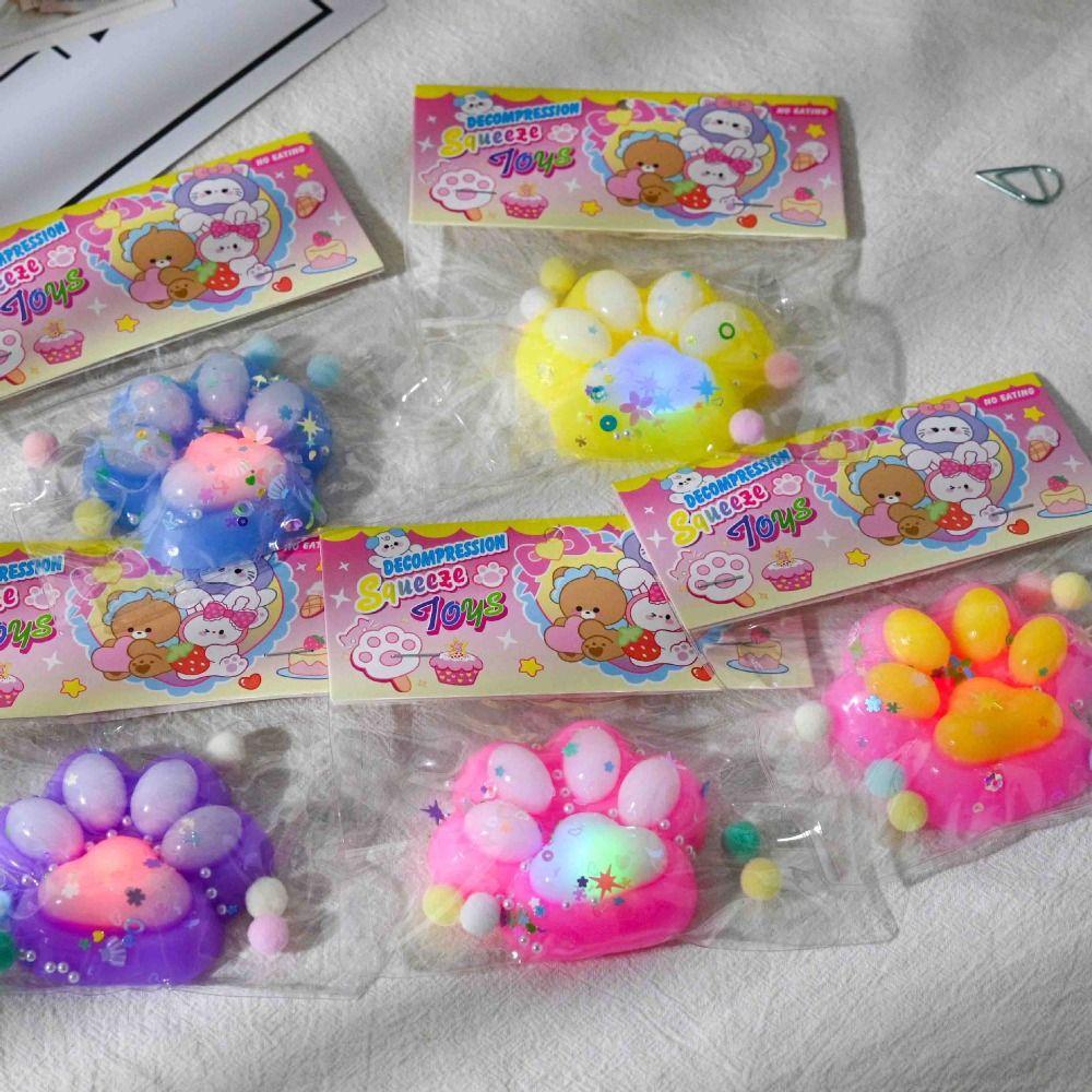 

Міні Cat Paw Glowing Squeeze Toy TPR Decompression Toy Kawaii Stress Relief Toy 10