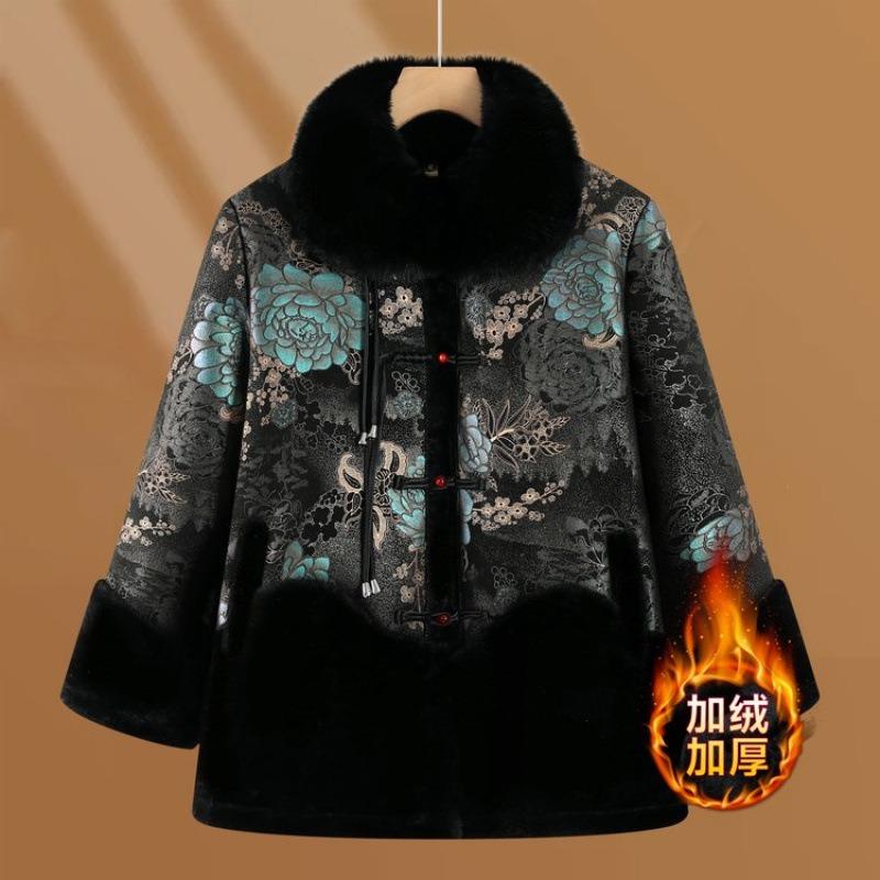 Women's clothing, winter old cotton clothing, winter clothing, piled and thickened clothing, warm jacket, cotton-padded clothing