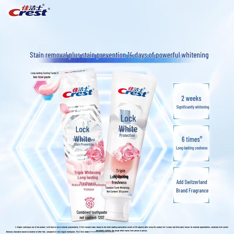 Crest Rose Dual-Color Whitening Toothpaste
