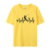 Fishing Heartbeat Tshirts Slim Fit Normal Top Tshirts Student Tops T Shirt Design Tee Shirts Thanksgiving Day