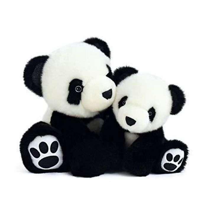 Peluche Panda Moyenne - HISTOIRE D'OURS - Plush - Multicolore - 20x26x25cm - Pour Bébé