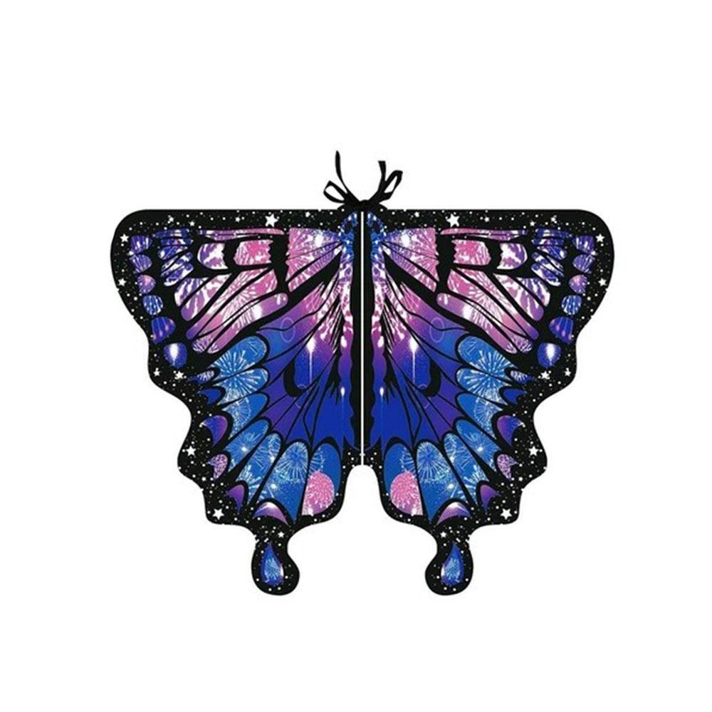 Rotating Butterfly Wings Shawl Dress Up Butterfly Shawl Cape Fairy Wings Cloak Festival Party