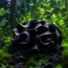 Small Fish Tank Ornament 3D Print Aquarium Shrimp Hideout, Sphere Hollow Breeding Cave, Freshwater Habitat Shelter for Shrimp, Fish, Aquascaping
