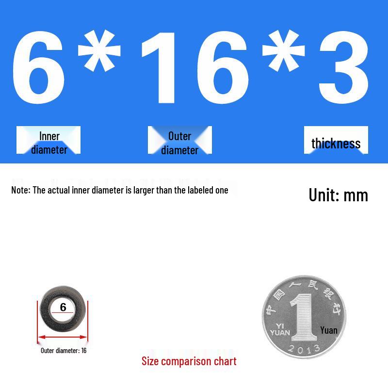Galvanized Metal Flat Washer - Thin, Thickened, Enlarged Edge, Round, Sizes M3 to M10
