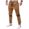 Men's Fashion Casual Pants Plus Size Camouflage Splicing Tights Jogging Pants
