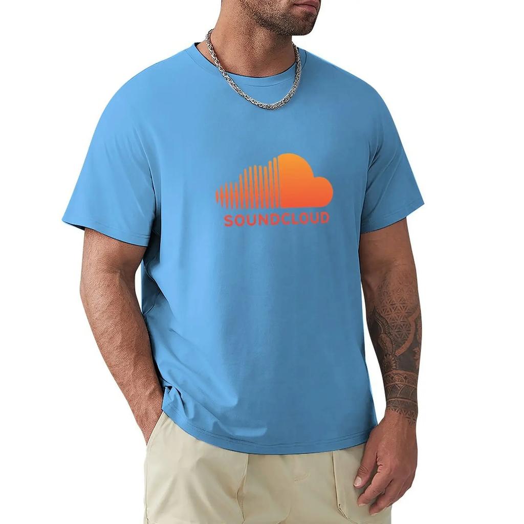 Soundcloud Music T-shirt Heavyweights Short Sleeve Tee Heavy Weight T Shirts for Men