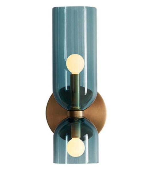 Lan Chen Nordic Double-Head Glass Wall Lamp for Living Room or Hallway
