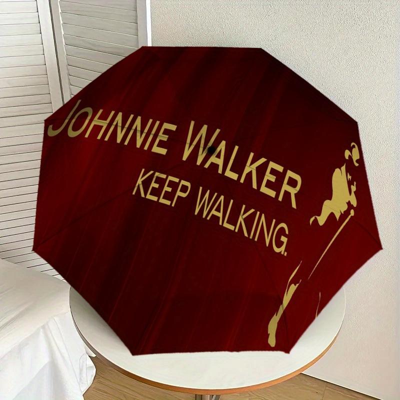 1pc Johnnie Walker Whisky Print Umbrella Multi-functional Umbrella Umbrella for Men & Women, Valentine s Day Anniversary Gift0818253