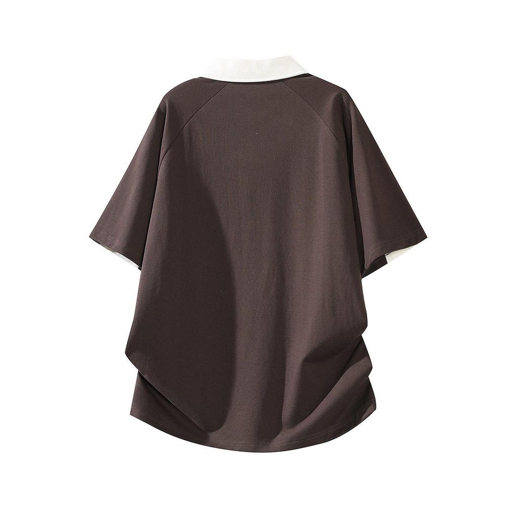 2026 Trendy Men's Japanese Style Color Block Polo T-Shirt