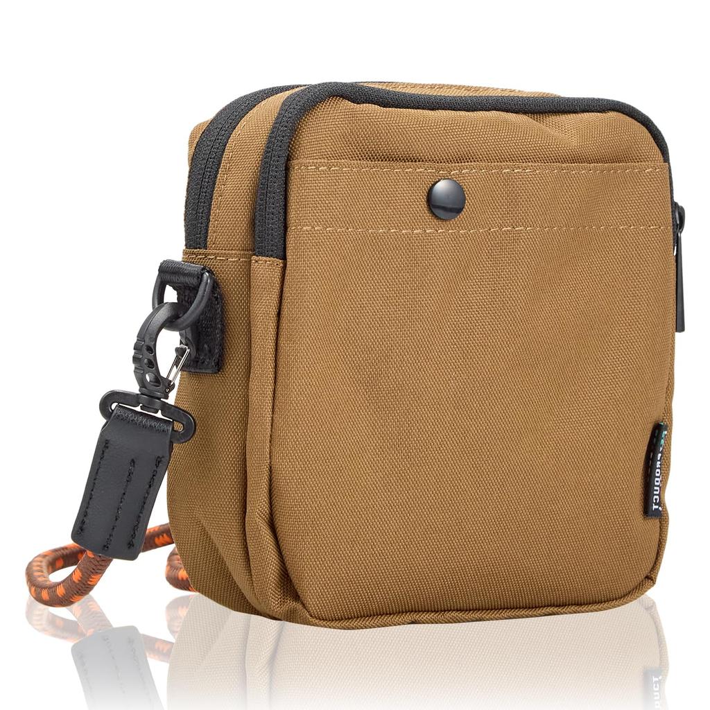 Shoulder water for women and for character khaki [Snoopy] bag, small, repellent, sorting, square, men, commuting, school, travel, adults, students,