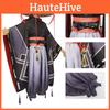 Original Genshin Impact Black Main Cosplay Costume Set Polyester Fabric Game Theme Characters)