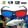 Hot sale 1PC Red Blue 3D Glasses Black Frame For Dimensional Anaglyph TV Movie DVD Game