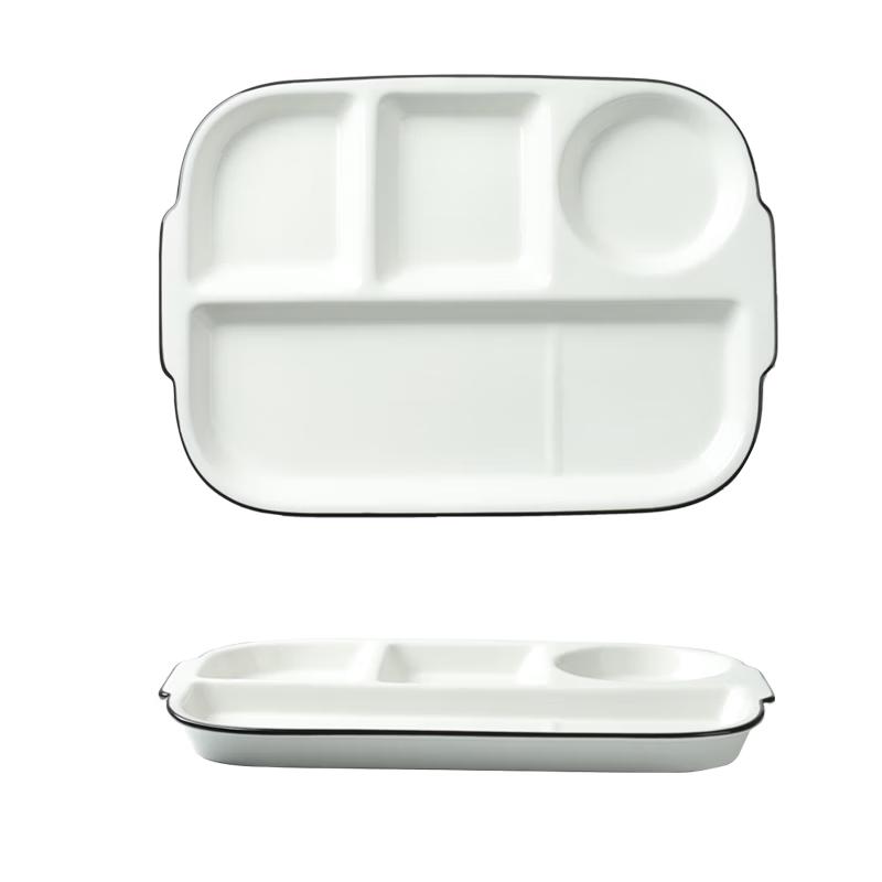 BJ Nordic Ceramic 5-Compartment Portion Plate