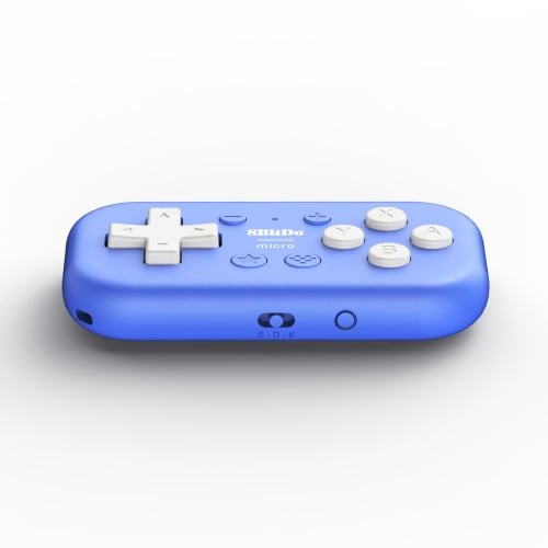 8BitDo Micro Bluetooth Gamepad Pocket Size Mini Controller for Switch, Android, Raspberry Pi, Supports Keyboard Mode (Blue)