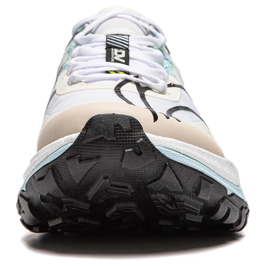 New LiNing Cushioning Slip Resistant Abrasion Resistant Support Rebound Low Top Casual Running Shoes Men's Ecru ARNU003-1