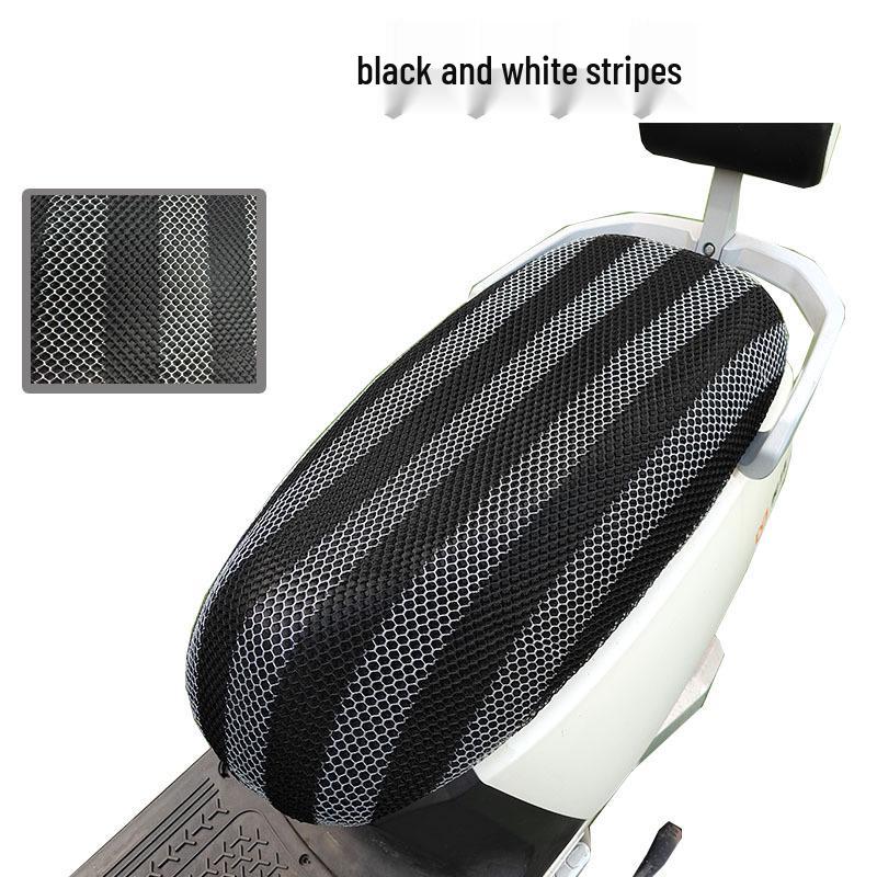 3D Honeycomb Mesh Motorcycle & Electric Scooter Seat Cover: Summer Heat Insulation & Sun Protection Cushion S