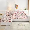 Neuer floral bedruckter Stretch-Sofa-Sitzkissenbezug, Rückenlehnenschutz für Couch, Sofabezug in L-Form, Chaselong-Schonbezüge